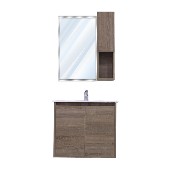 Meuble Salle De Bain 2 Pieces 60 Cm 2 Portes  Msb7